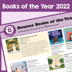 Bounce Children's Books of the Year Flyer- Image